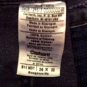 Carhartt Black Carpenter Jeans